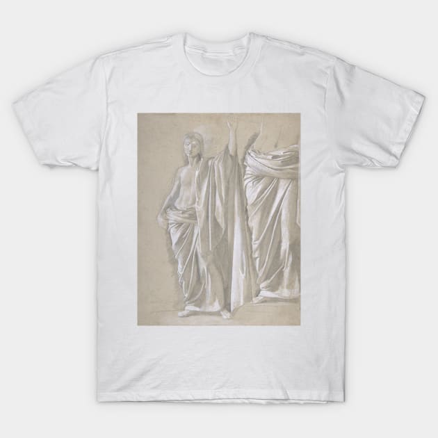 Study of a Draped Figure by Edgar Degas T-Shirt by Classic Art Stall